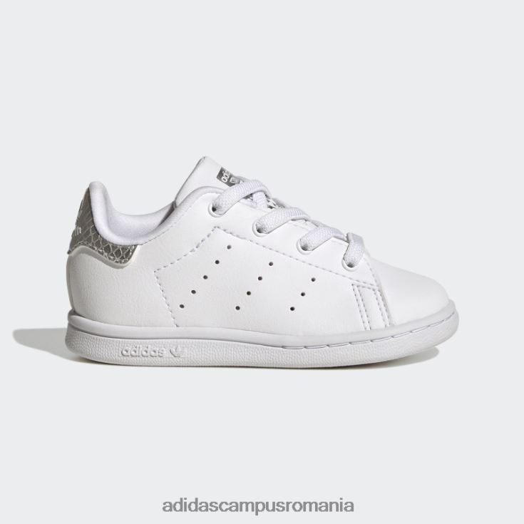 adidas campus romania moda pantofi stan smith argintii copii alb/gri/argintiu J266N224576