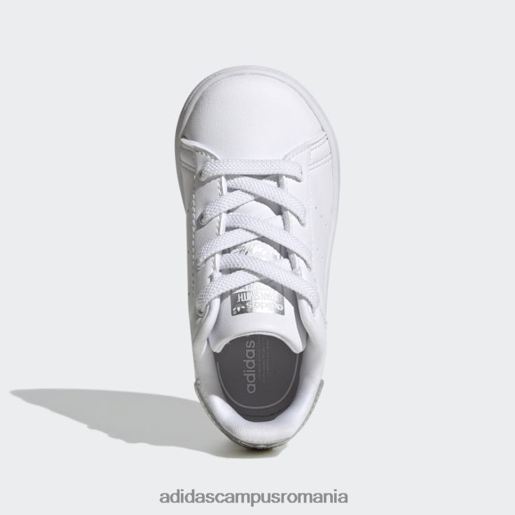 adidas campus romania moda pantofi stan smith argintii copii alb/gri/argintiu J266N224576