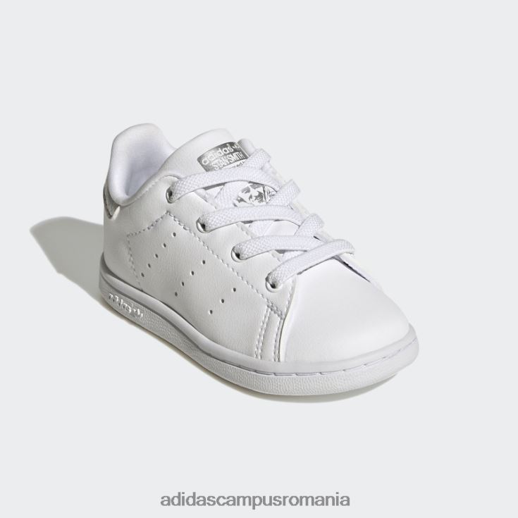 adidas campus romania moda pantofi stan smith argintii copii alb/gri/argintiu J266N224576