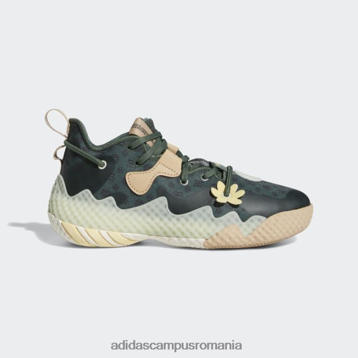 adidas campus romania întări vol. 6 pantofi de baschet oxid verde copii oxid verde/galben/verde J266N224674