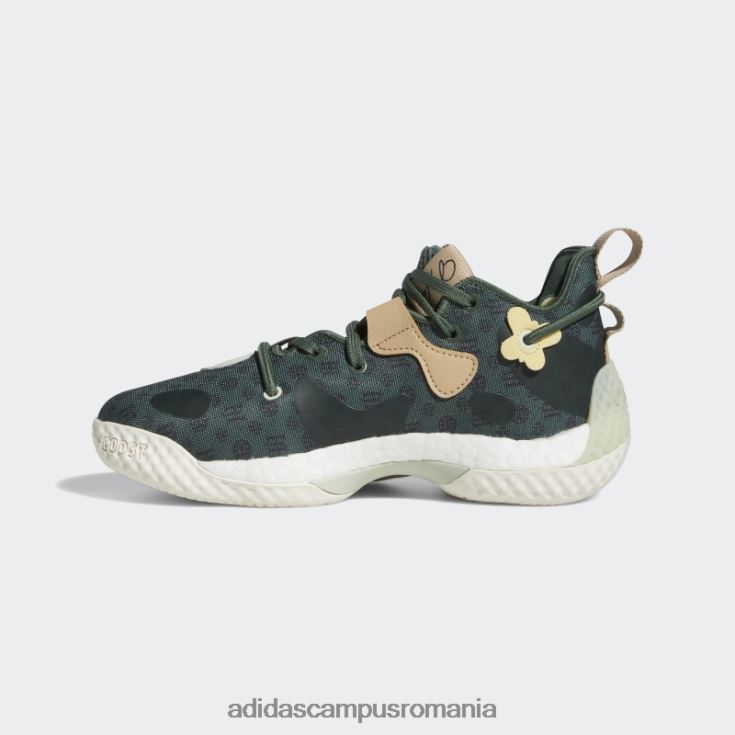 adidas campus romania întări vol. 6 pantofi de baschet oxid verde copii oxid verde/galben/verde J266N224674