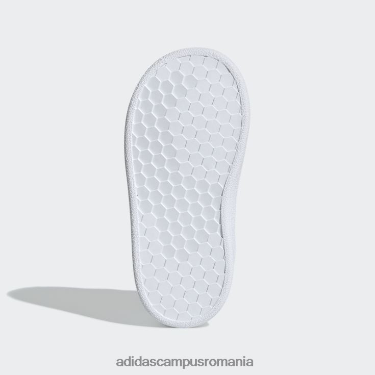 adidas campus romania pantofi Grand Court albi copii alb negru J266N224506