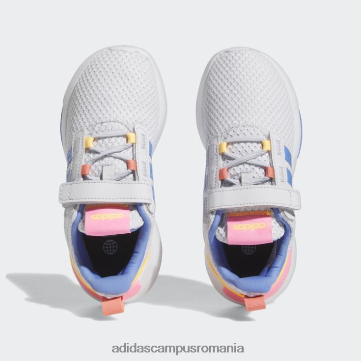 adidas campus romania pantofi adidasi dash grey racer tr21 lifestyle din dantela elastica si cu bretele copii gri liniuță/alb/roz fascicul J266N224645