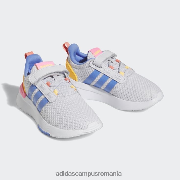 adidas campus romania pantofi adidasi dash grey racer tr21 lifestyle din dantela elastica si cu bretele copii gri liniuță/alb/roz fascicul J266N224645