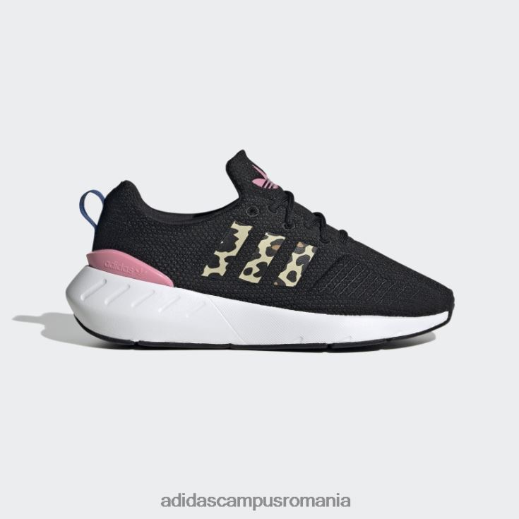 adidas campus romania pantofi albaștri Swift Run 22 copii negru/roz/albastru J266N224614