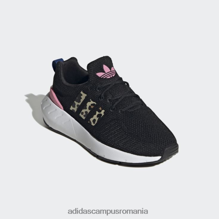 adidas campus romania pantofi albaștri Swift Run 22 copii negru/roz/albastru J266N224614