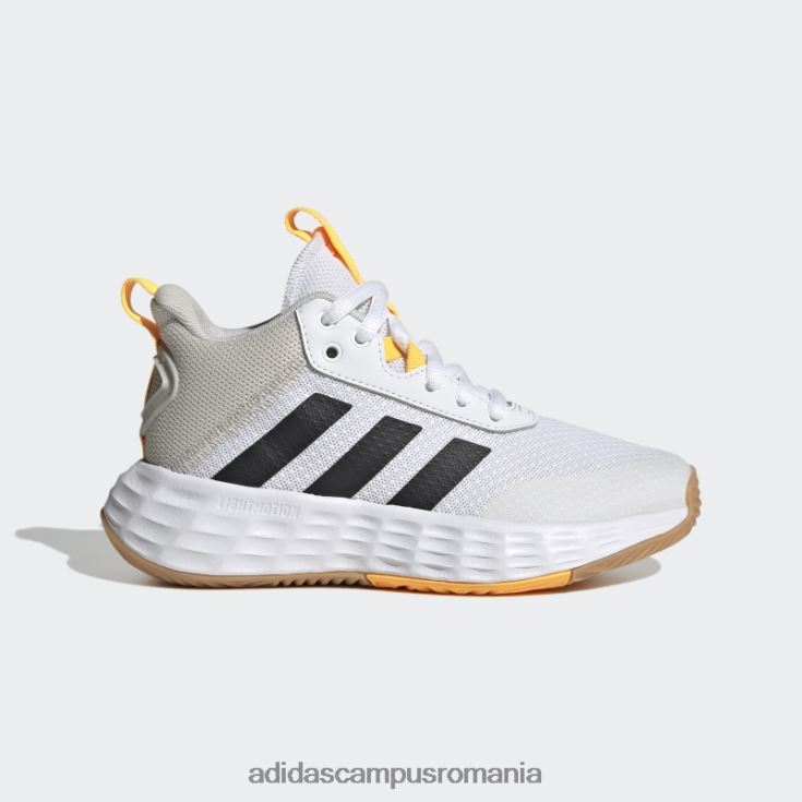 adidas campus romania pantofi albi ownthegame 2.0 copii alb/negru/auriu J266N224509