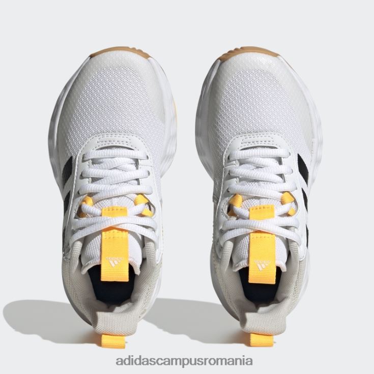 adidas campus romania pantofi albi ownthegame 2.0 copii alb/negru/auriu J266N224509