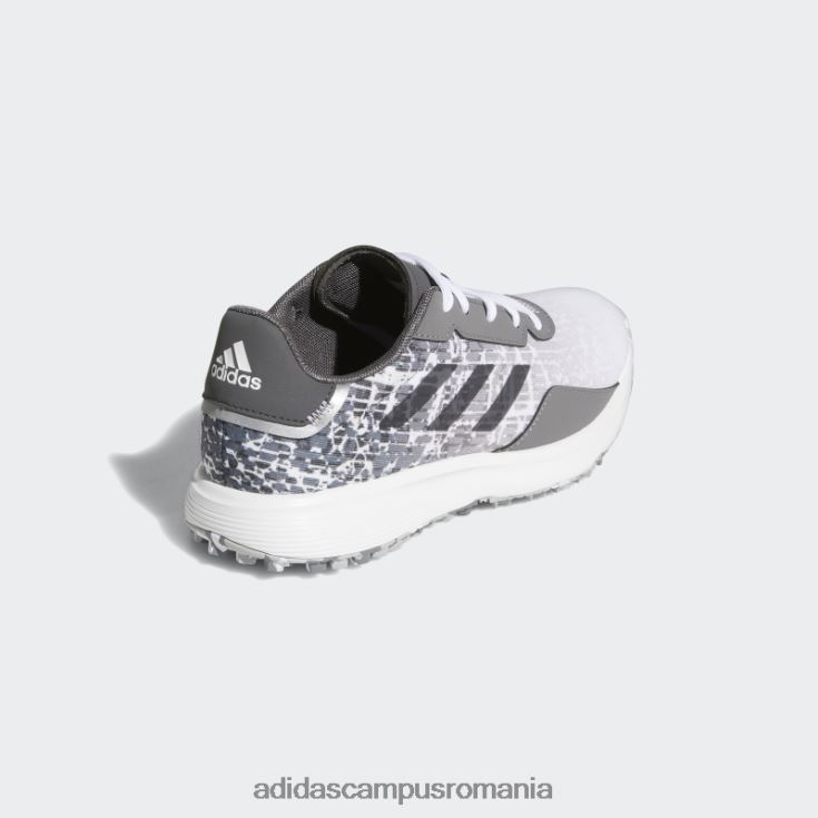 adidas campus romania pantofi de golf gri juniori s2g fără vârfuri stilați copii alb/gri J266N224787