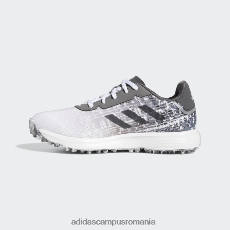 adidas campus romania pantofi de golf gri juniori s2g fără vârfuri stilați copii alb/gri J266N224787