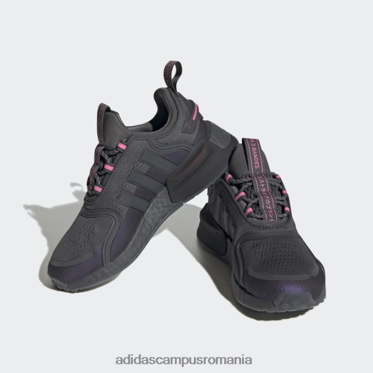adidas campus romania pantofi de modă magenta nmd-v3 copii gri/argintiu/magenta J266N224642
