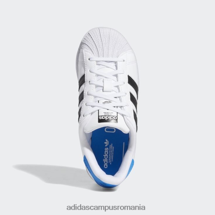 adidas campus romania pantofi de superstar blue rush copii papură alb/negru/albastru J266N224793