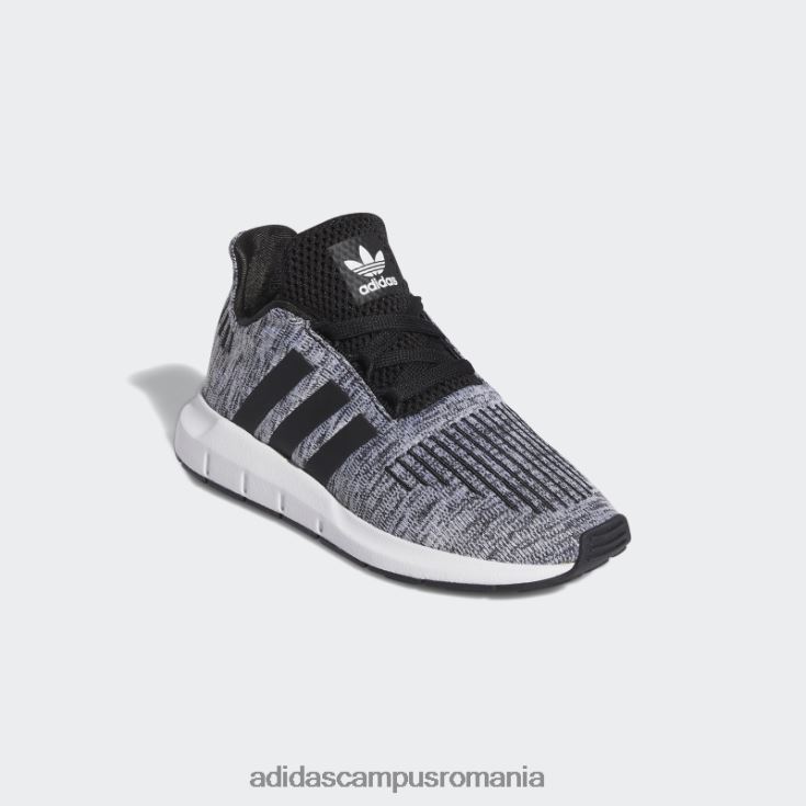 adidas campus romania pantofi eleganti Swift Run negri copii alb negru J266N224451