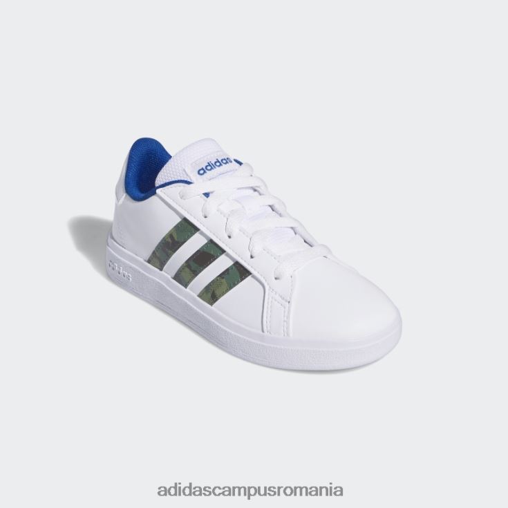 adidas campus romania pantofi fashion blue royal grand court 2.0 copii alb/verde oxid/albastru regal J266N224609