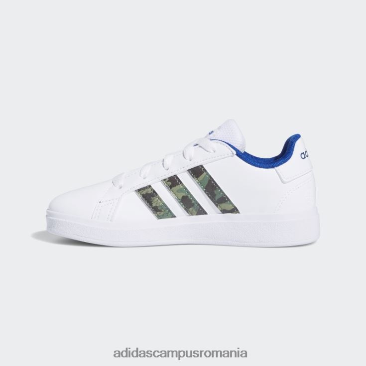 adidas campus romania pantofi fashion blue royal grand court 2.0 copii alb/verde oxid/albastru regal J266N224609