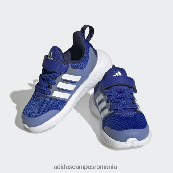 adidas campus romania pantofi fortarun 2.0 cloudfoam dantela elastic albastru adidas copii albastru alb J266N224516