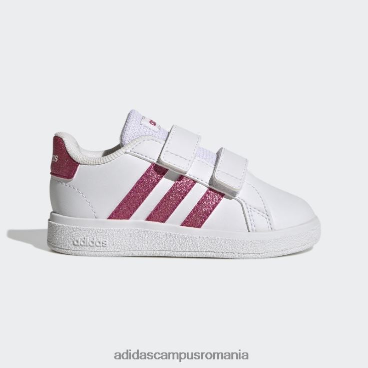adidas campus romania pantofi grand court 2.0 magenta real copii alb/magenta real J266N224806
