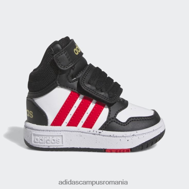 adidas campus romania pantofi mijlocii eleganti cu cercuri negre copii alb/rosu/negru J266N224747