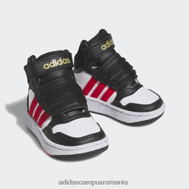 adidas campus romania pantofi mijlocii eleganti cu cercuri negre copii alb/rosu/negru J266N224747
