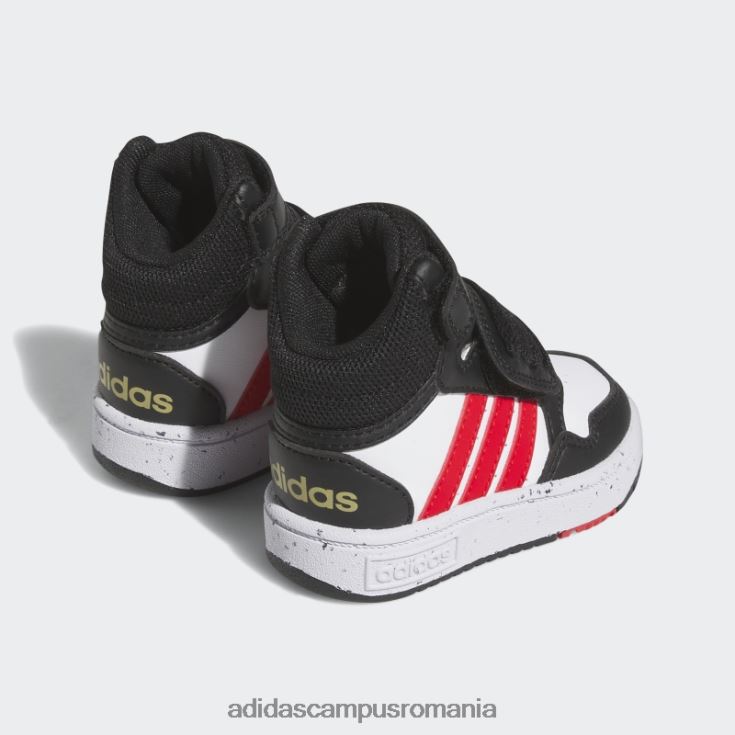 adidas campus romania pantofi mijlocii eleganti cu cercuri negre copii alb/rosu/negru J266N224747