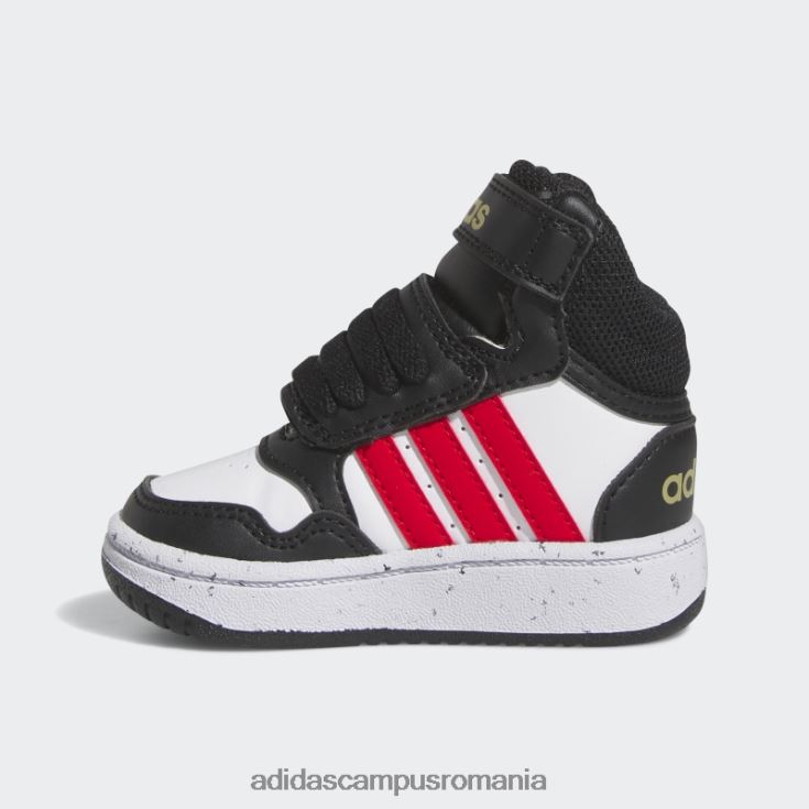adidas campus romania pantofi mijlocii eleganti cu cercuri negre copii alb/rosu/negru J266N224747