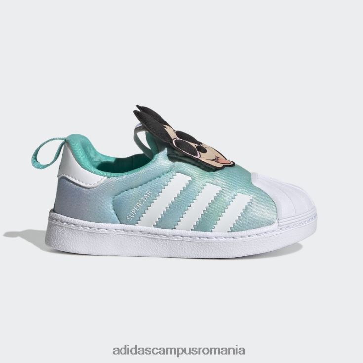 adidas campus romania pantofi mint rush disney superstar 360 copii mint rush/negru/alb J266N224701