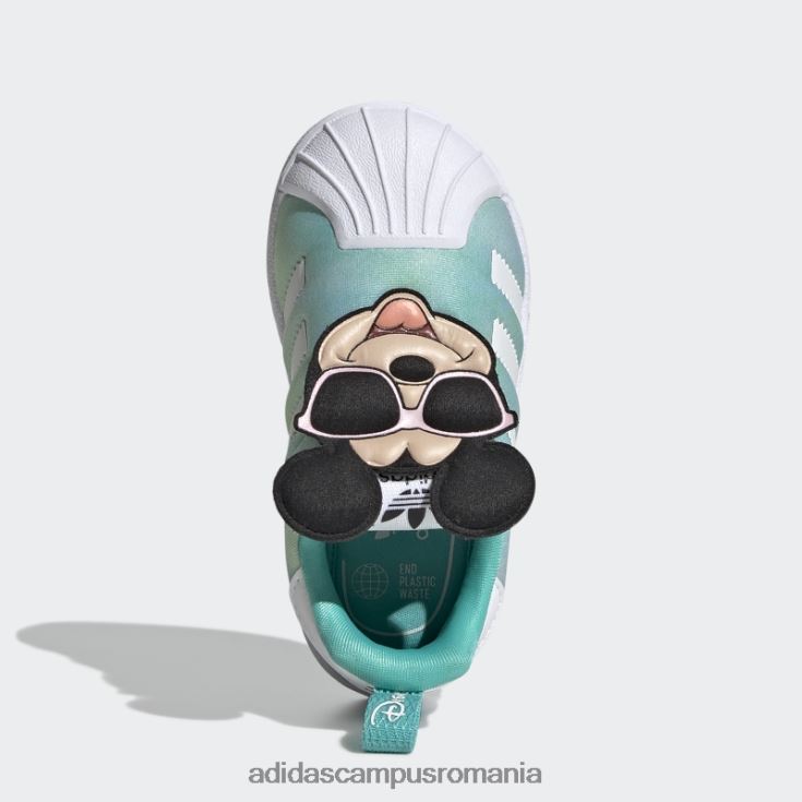 adidas campus romania pantofi mint rush disney superstar 360 copii mint rush/negru/alb J266N224701