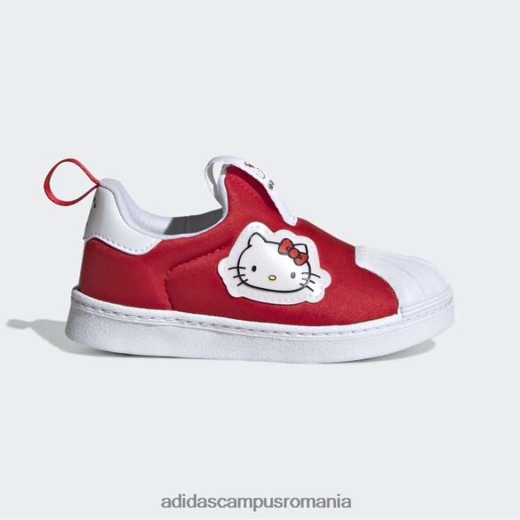 adidas campus romania pantofi negri de modă hello kitty superstar 360 copii roșu/alb/negru J266N224936