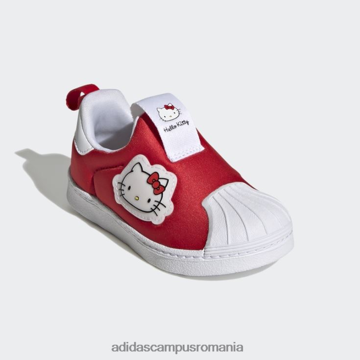 adidas campus romania pantofi negri de modă hello kitty superstar 360 copii roșu/alb/negru J266N224936