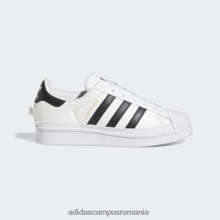 adidas campus romania pantofi negri superstar moda copii alb/negru/auriu metalic J266N224802