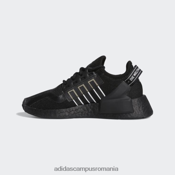 adidas campus romania pantofi nmd-r1 v2 alb fierbinte copii alb negru J266N224615