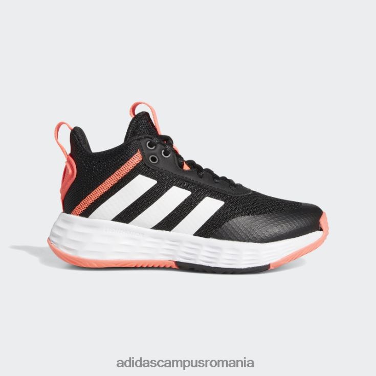 adidas campus romania pantofi ownthegame 2.0 negri copii negru/alb/turbo J266N224733