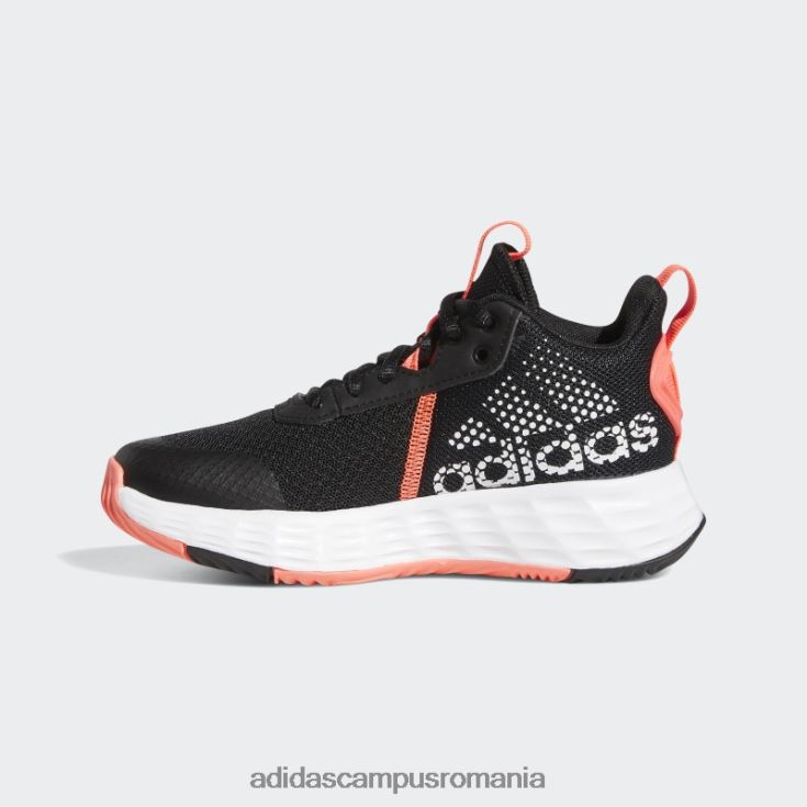 adidas campus romania pantofi ownthegame 2.0 negri copii negru/alb/turbo J266N224733