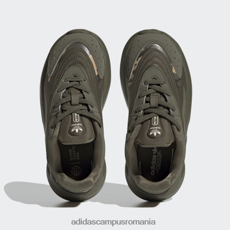 adidas campus romania pantofi ozelia aluminiu stilat copii măslin/aluminiu J266N224699