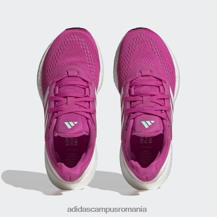 adidas campus romania pantofi pureboost 22 de mentă fierbinte copii fucsia/alb/menta J266N224794