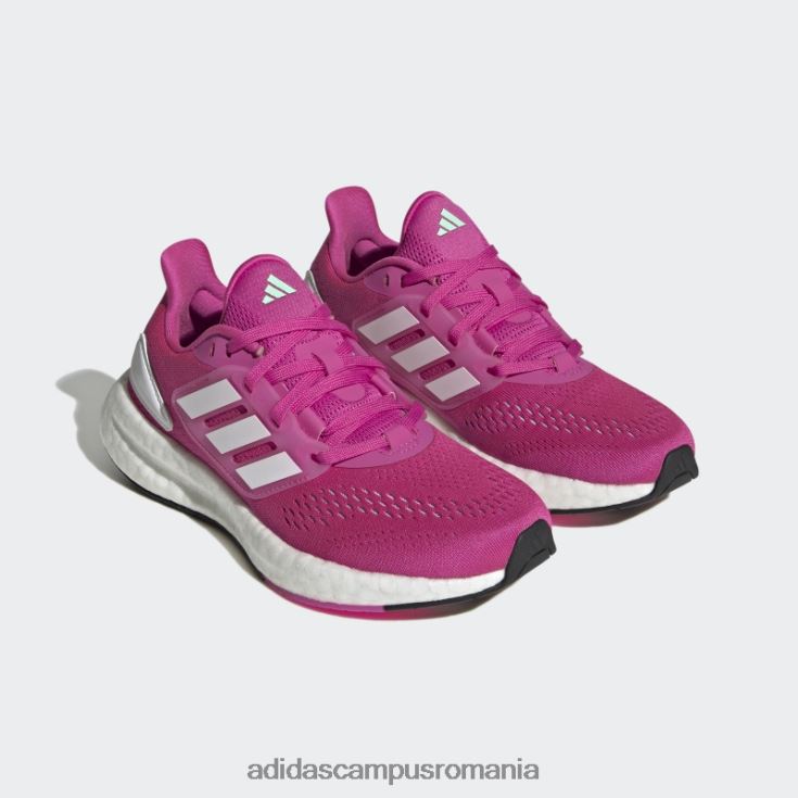 adidas campus romania pantofi pureboost 22 de mentă fierbinte copii fucsia/alb/menta J266N224794