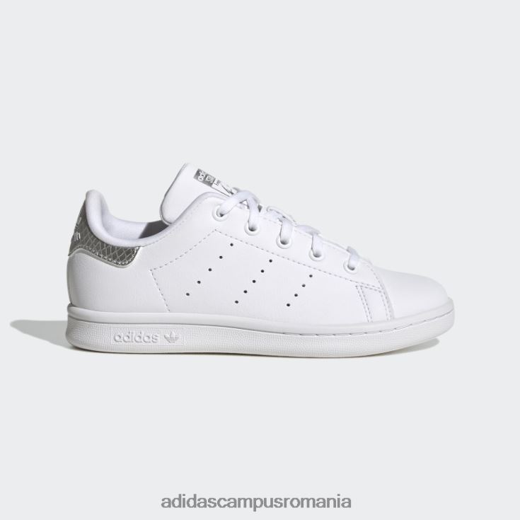 adidas campus romania pantofi stan smith argintii copii alb/gri/argintiu J266N224470
