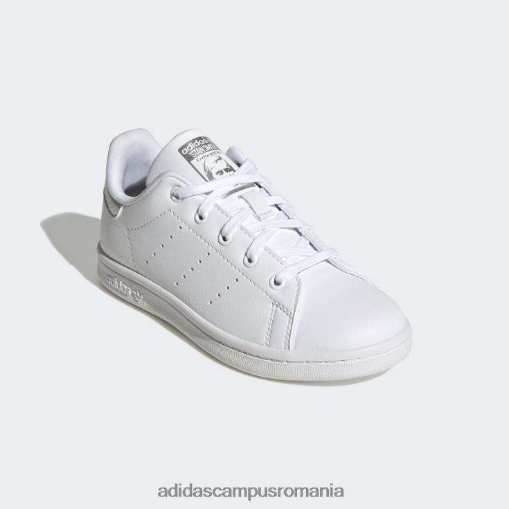 adidas campus romania pantofi stan smith argintii copii alb/gri/argintiu J266N224470