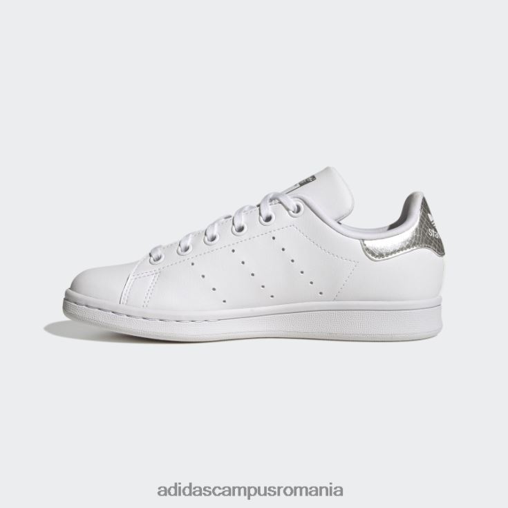 adidas campus romania pantofi stan smith argintii eleganti copii alb/gri/argintiu J266N224612