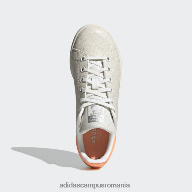 adidas campus romania pantofi stan smith fierbinți portocaliu copii alb/portocaliu fascicul J266N224664