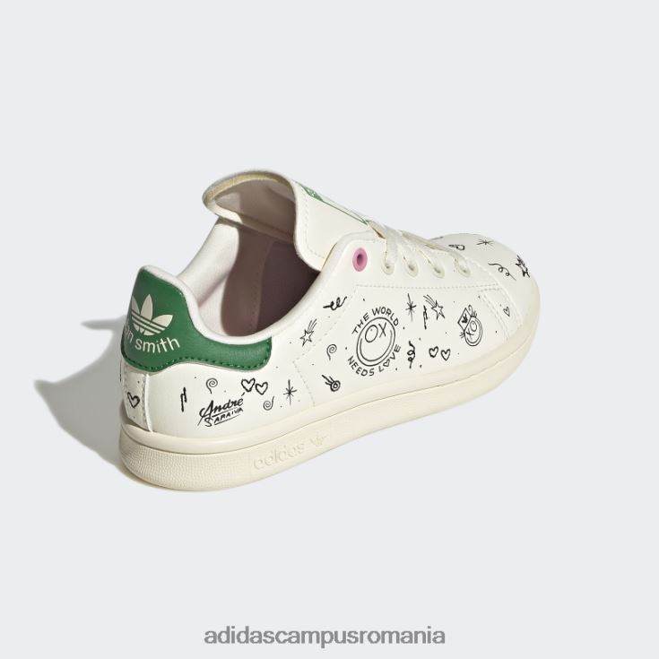 adidas campus romania pantofi stan smith moda neagra copii alb negru J266N224478
