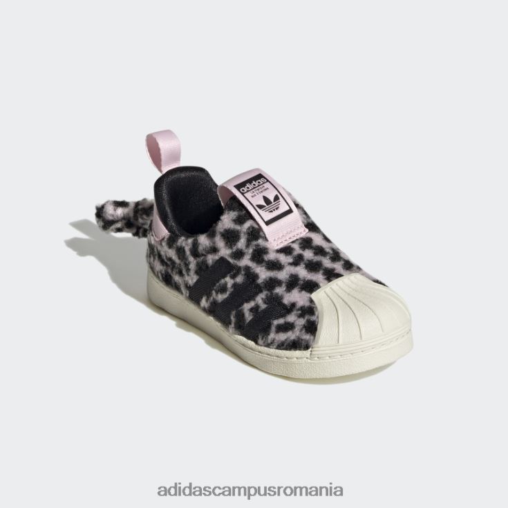 adidas campus romania pantofi superstar 360 roz copii roz/alb/negru J266N224700