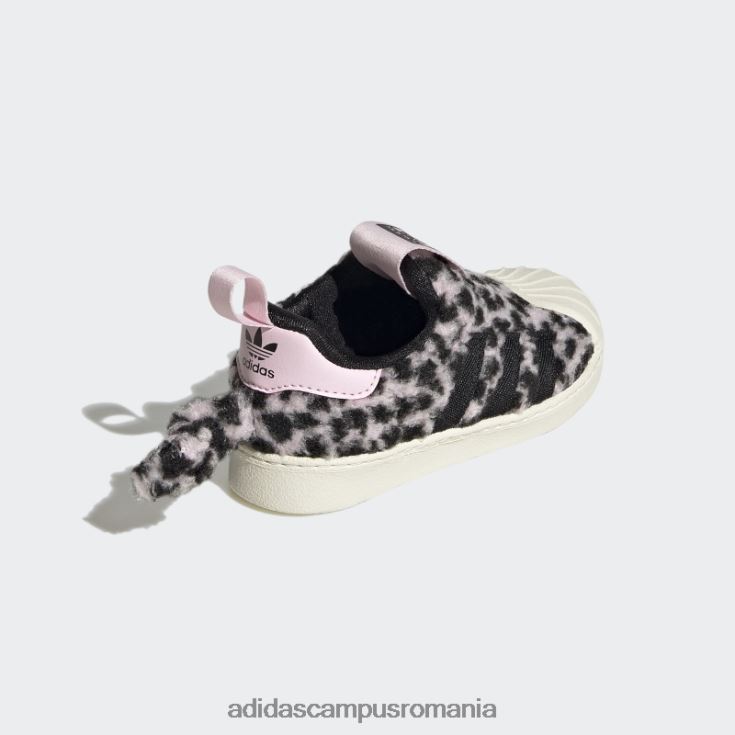 adidas campus romania pantofi superstar 360 roz copii roz/alb/negru J266N224700