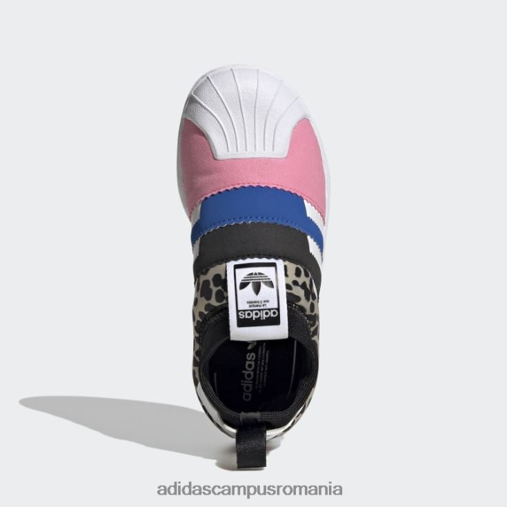 adidas campus romania pantofi superstar 360 twist negri copii negru/alb/roz J266N224932