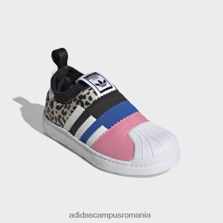 adidas campus romania pantofi superstar 360 twist negri copii negru/alb/roz J266N224932