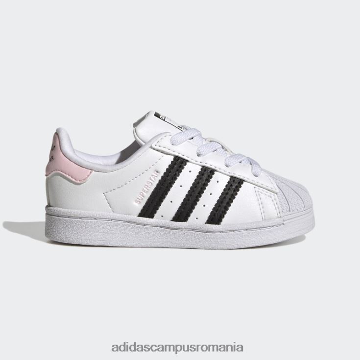 adidas campus romania pantofi superstar de modă roz copii alb/negru/roz J266N224707