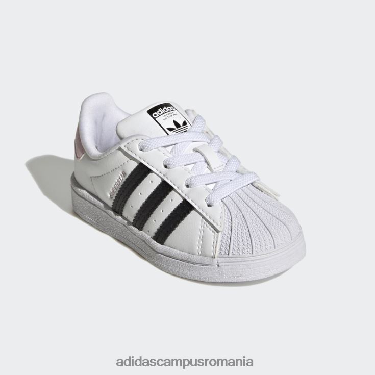 adidas campus romania pantofi superstar de modă roz copii alb/negru/roz J266N224707