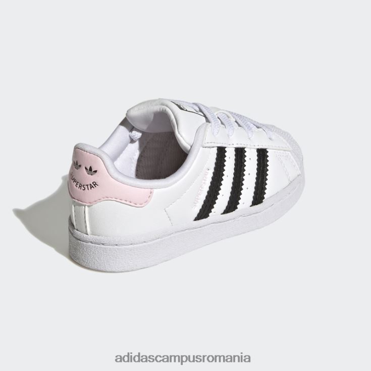 adidas campus romania pantofi superstar de modă roz copii alb/negru/roz J266N224707