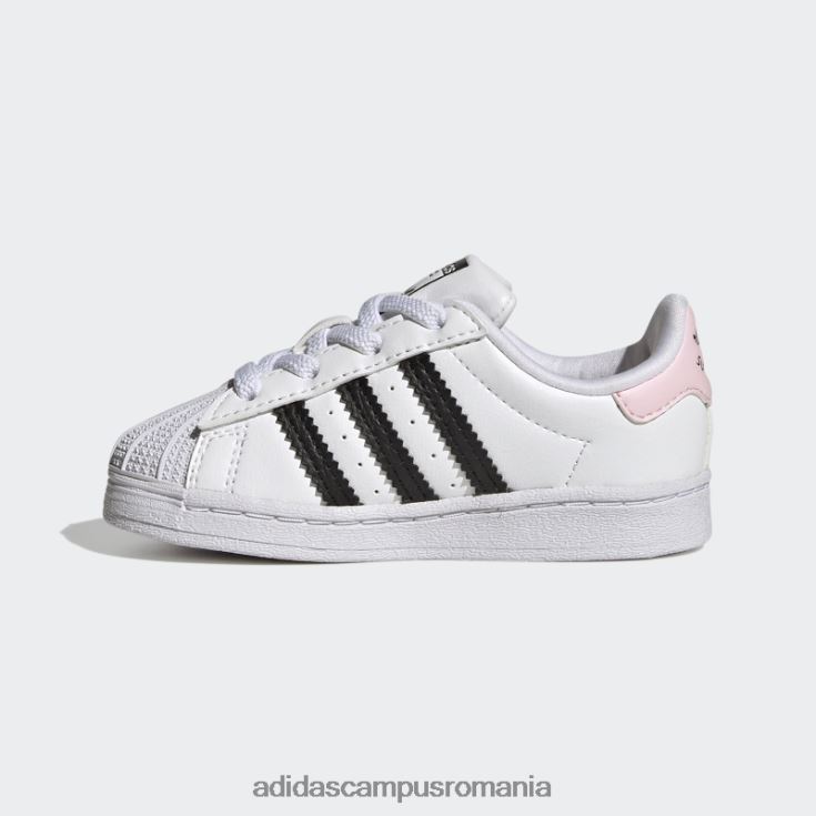 adidas campus romania pantofi superstar de modă roz copii alb/negru/roz J266N224707