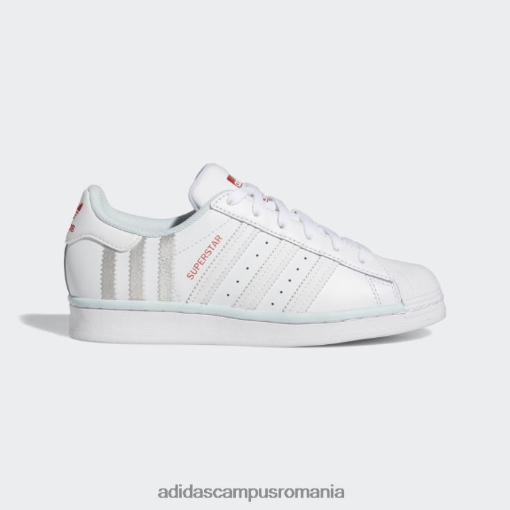 adidas campus romania pantofi superstar fierbinți albaștri copii alb/albastru J266N224683